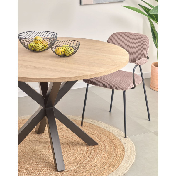 Обеденный стол La Forma ARYA 120 см Натуральный CC6021M46-2