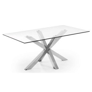 Обеденный стол La Forma ARYA 160х90 см Прозрачный C434C07