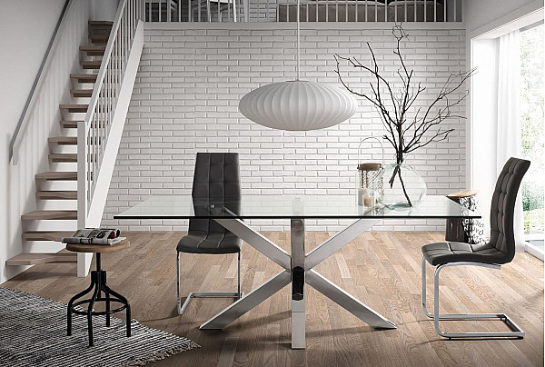 Обеденный стол La Forma ARYA 200х100 см Прозрачный C358C07-2