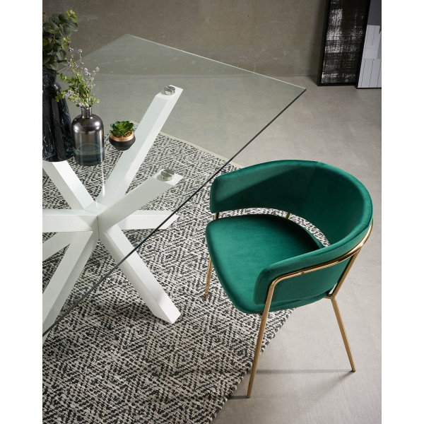 Обеденный стол La Forma ARYA 160х90 см Прозрачный C435C07-2