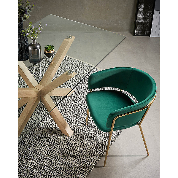 Обеденный стол La Forma ARYA 160х90 см Прозрачный C437C07-2