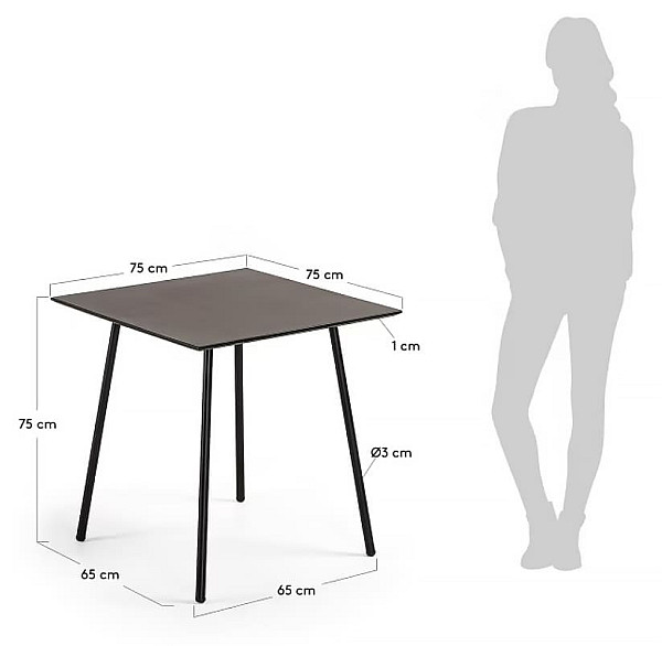 Обідній стіл La Forma ULRICH 75х75 см CC0711R01-7