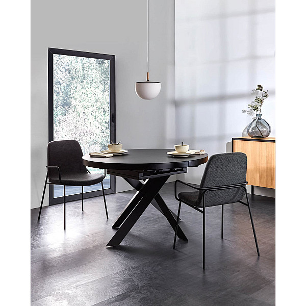 Раскладной обеденный стол La Forma VASHTI 120 (160) см CC5166C01-2