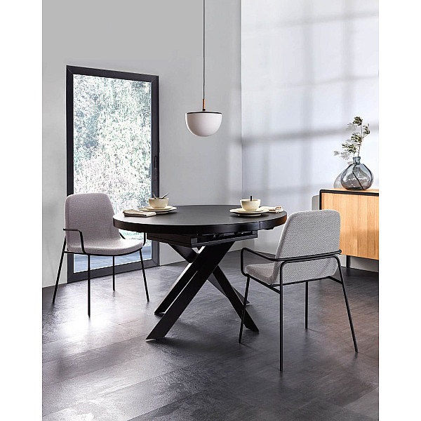 Раскладной обеденный стол La Forma VASHTI 120 (160) см CC5166C01-1