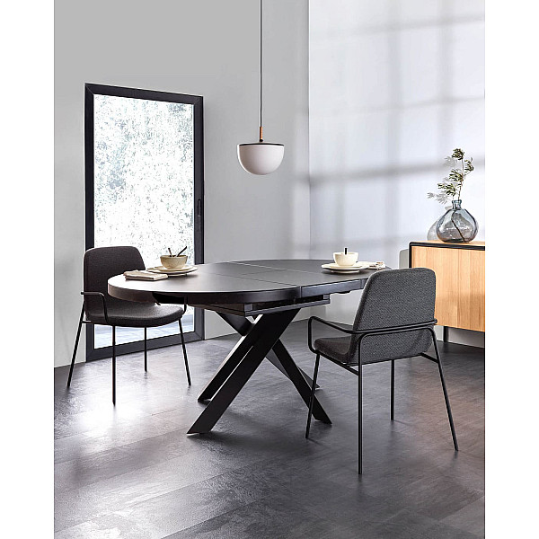 Раскладной обеденный стол La Forma VASHTI 120 (160) см CC5166C01-6