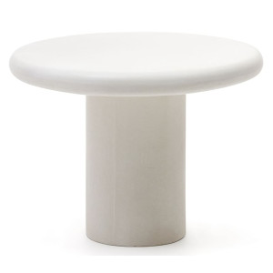 Стол обеденный La Forma ADDAIA J0100090PR05 Белый цемент Ø 90 см