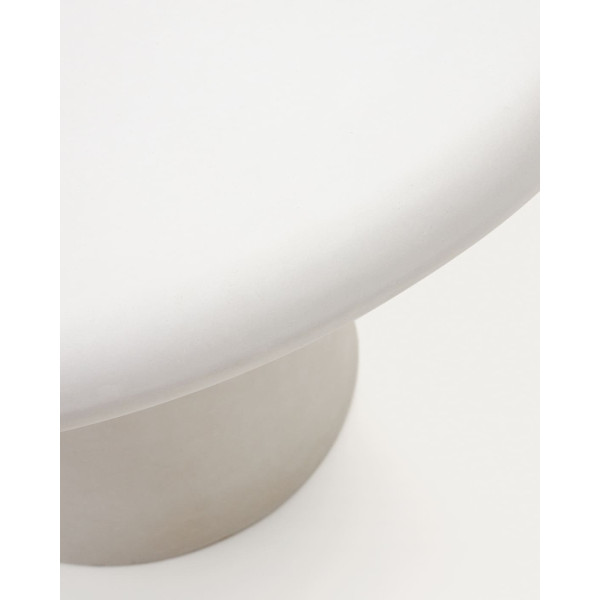Стіл обідній La Forma ADDAIA J0100090PR05 Білий цемент Ø 90 см-4