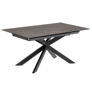 Раскладной обеденный стол La Forma ATMINDA 160 (210) x 90 см Темно-серый CC5170K15