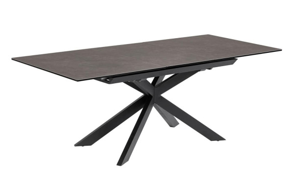 Розкладний обідній стіл La Forma ATMINDA 160 (210) x 90 см Темно-сірий CC5170K15-2