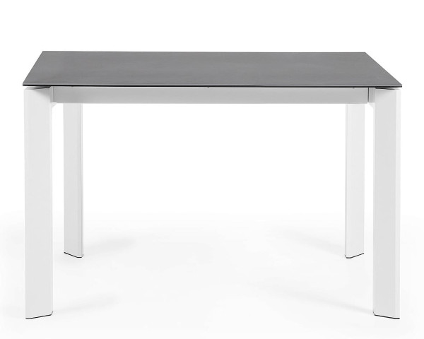 Раскладной обеденный стол La Forma ATTA CC0178VR Графит-белый 80-120 (180) см-1