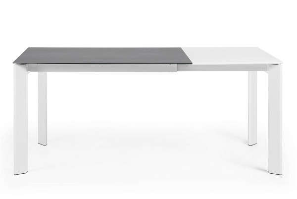 Раскладной обеденный стол La Forma ATTA CC0178VR Графит-белый 80-120 (180) см-3