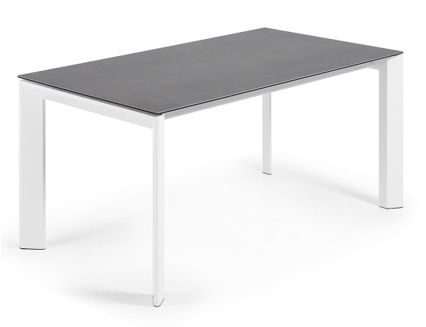 Раскладной обеденный стол La Forma ATTA CC0180VR Гранит-белый 90-160 (220) см-0