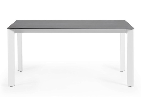 Раскладной обеденный стол La Forma ATTA CC0180VR Гранит-белый 90-160 (220) см-1