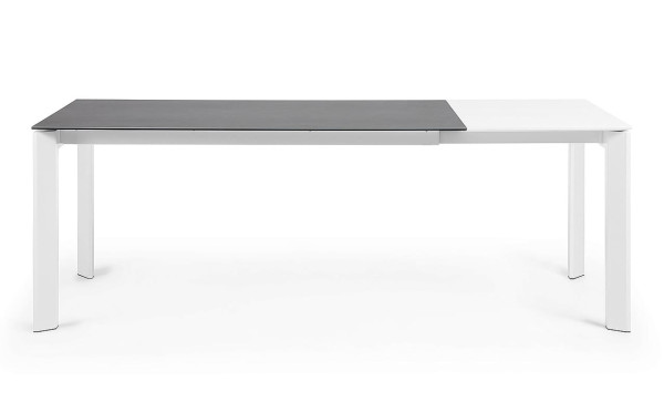 Раскладной обеденный стол La Forma ATTA CC0180VR Гранит-белый 90-160 (220) см-3