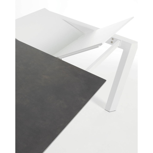 Раскладной обеденный стол La Forma ATTA CC0180VR Гранит-белый 90-160 (220) см-4