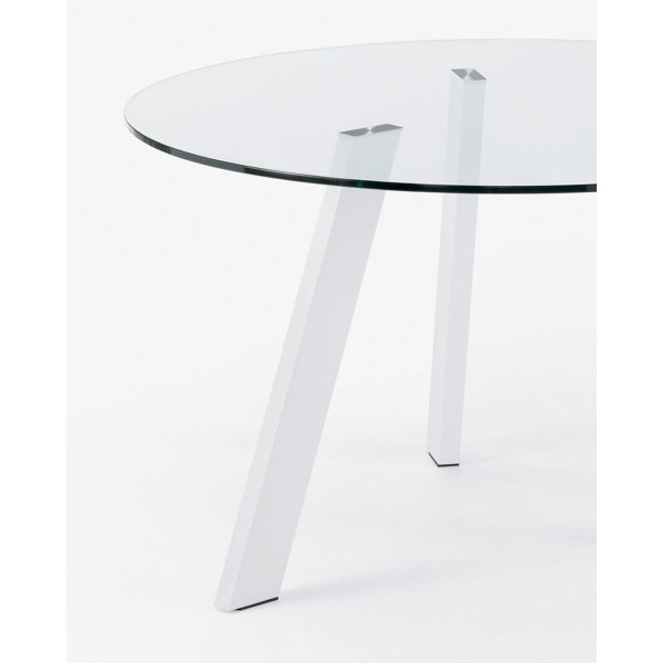 Обідній стіл La Forma COLUMBIA C080C07 Прозорий 130 см-1