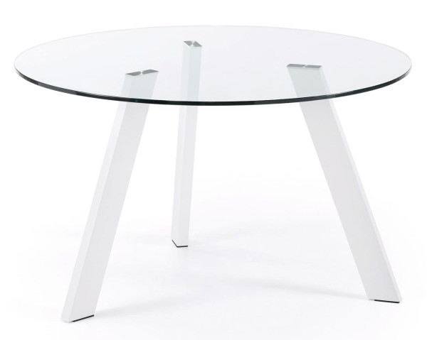Обідній стіл La Forma COLUMBIA C080C07 Прозорий 130 см-0