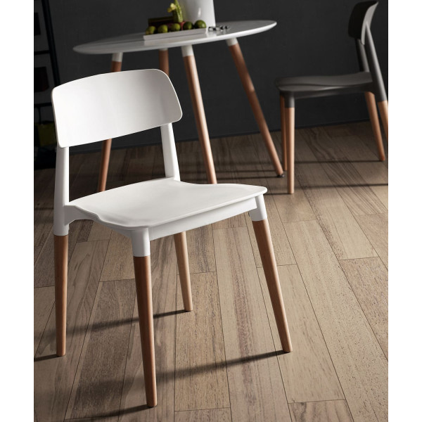 Обеденный стол La Forma DAW 100 см Белый C500L05-3