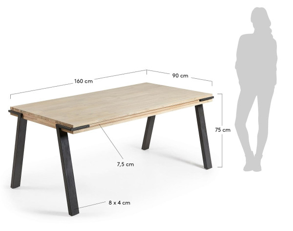 Обеденный стол La Forma DISSET DI010M46 90х160 см-4