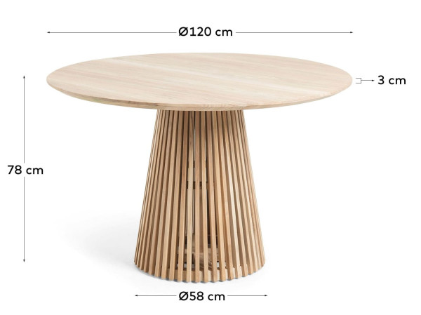 Обідній стіл La Forma IRUNE 120 см CC0622M47-11