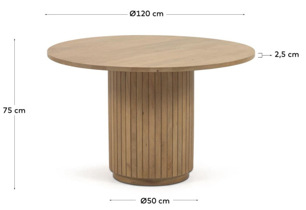 Обеденный стол La Forma LICIA 120 см CC6002M46-14