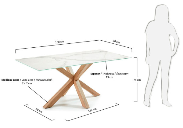 Обідній стіл La Forma ARYA 160 СМ C437K05-4