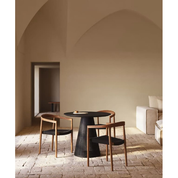 Стол обеденный La Forma JEANETTE T0300011MM01 Черный 90 см-1