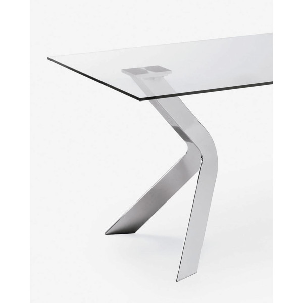 Обеденный стол La Forma VIRGINIA C103C07 Прозрачный 90х180 см-1