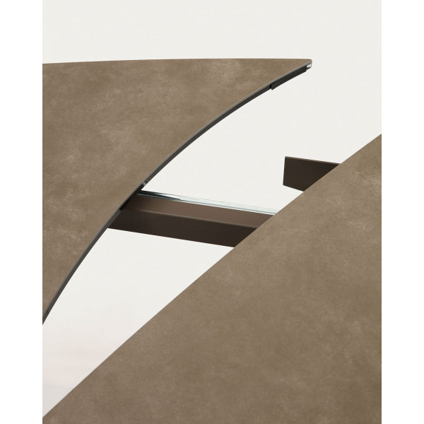 Розкладний обідній стіл La Forma YODALIA 1416T03002KK15 Коричневий 130 (190) х 100 см-5