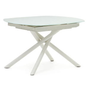 Раскладной обеденный стол La Forma VASHTI 1416T03002KK05 Белый 130 (190) х 100 см