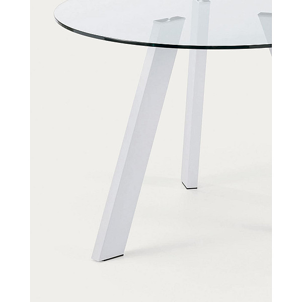 Обеденный стол La Forma COLUMBIA C079C07 Прозрачный 110 см-1