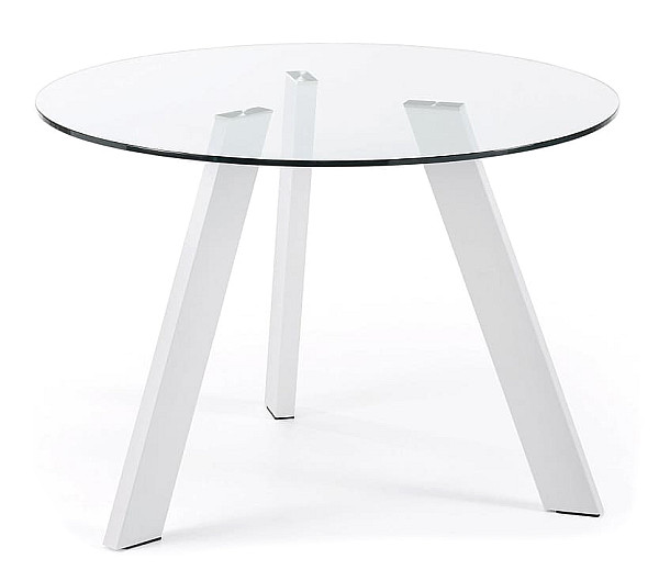 Обеденный стол La Forma COLUMBIA C079C07 Прозрачный 110 см-0