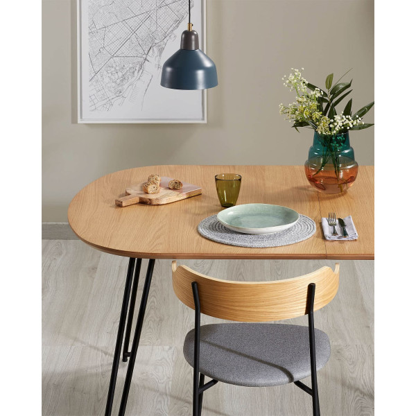 Розкладний обідній стіл La Forma NOVAKS CC1073M46 140 (220) х 90 см-8