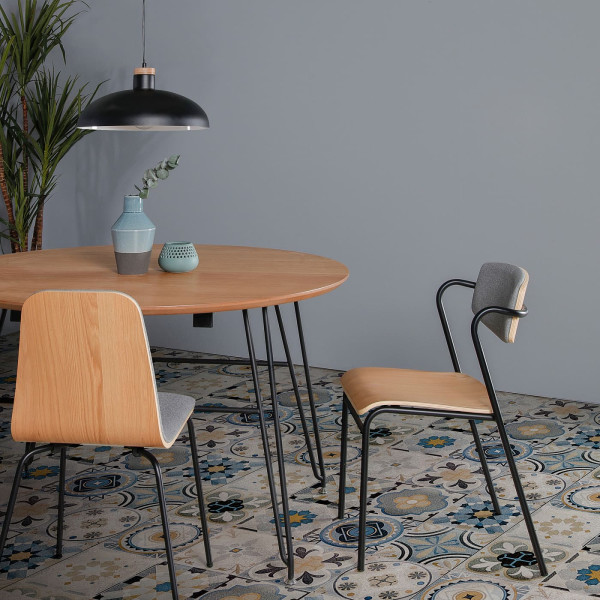 Раскладной обеденный круглый стол La Forma NOVAKS CC0969M46 120 (200) см-5