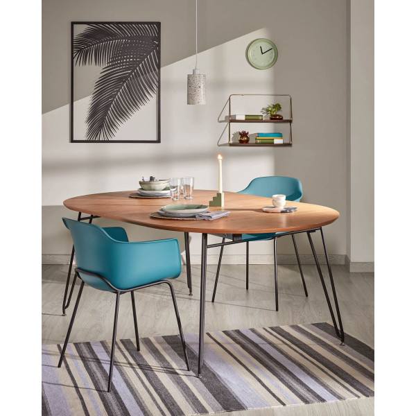 Раскладной обеденный круглый стол La Forma NOVAKS CC0969M46 120 (200) см-4