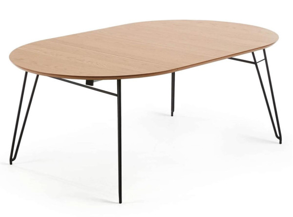 Раскладной обеденный круглый стол La Forma NOVAKS CC0969M46 120 (200) см-11