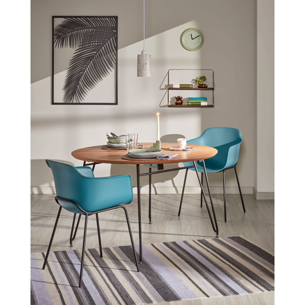 Раскладной обеденный круглый стол La Forma NOVAKS CC0969M46 120 (200) см-2