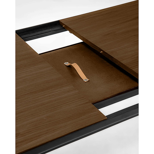 Розкладний обідній стіл La Forma NADYRIA CC1975M41 Горіх 160 (200) х 90 см-10