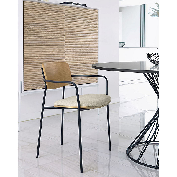 Обідній стіл La Forma NIUT 120 см Чорний CC6022M01-2