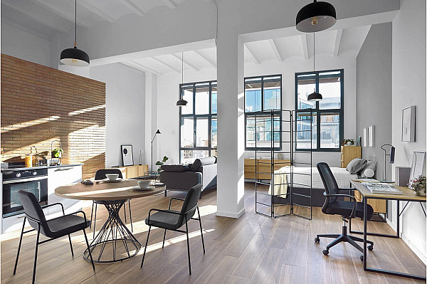 Обеденный стол La Forma NIUT 120 см Натуральный CC6022M46-2