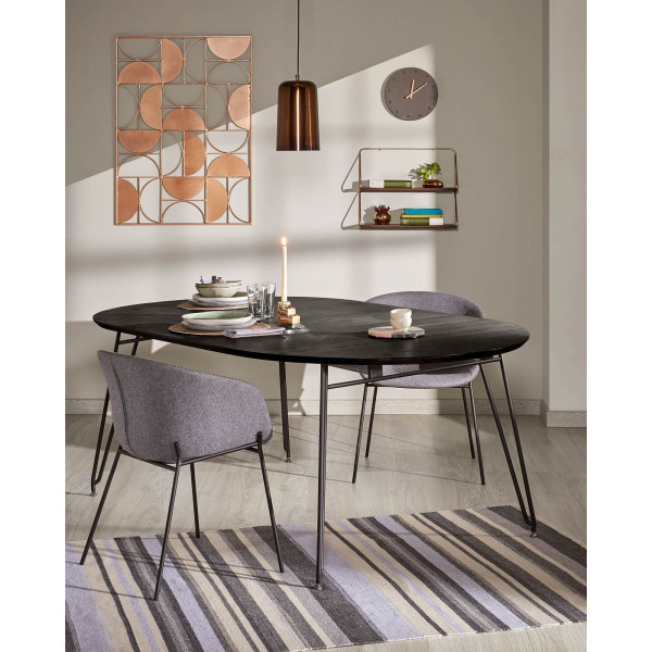 Раскладной обеденный стол La Forma NORFORT NR008M01 120 (200) см-2