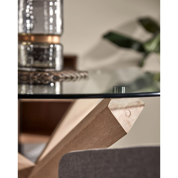 Обеденный стол La Forma NORI CC0738C07 Прозрачный 120 см-4