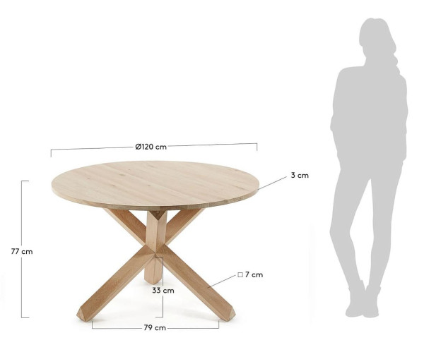 Обеденный стол La Forma NORI CC0738M33 120 см-13