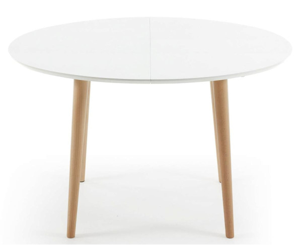 Розкладний обідній стіл La Forma OAKLAND 120 (200) x 90 см Білий EC305L33-9