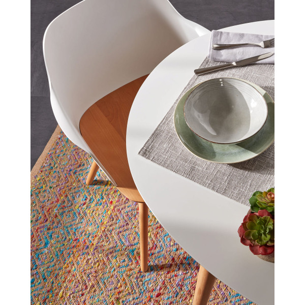 Розкладний обідній стіл La Forma OAKLAND 120 (200) x 90 см Білий EC305L33-6