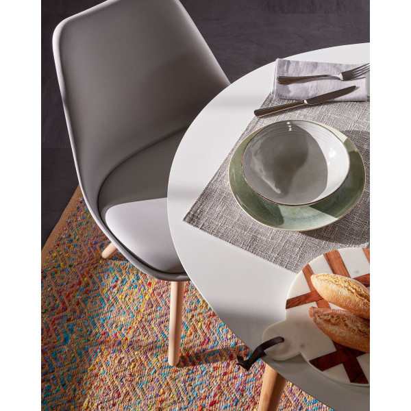 Розкладний обідній стіл La Forma OAKLAND 120 (200) x 90 см Білий EC305L33-3