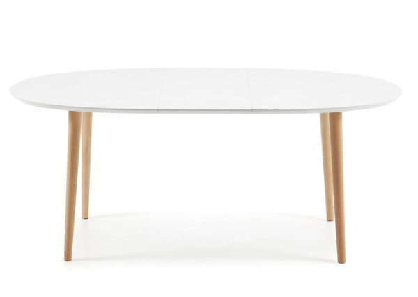 Раскладной обеденный стол La Forma OAKLAND 140 (220) x 90 Белый EC307L33-5