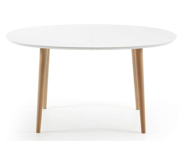 Раскладной обеденный стол La Forma OAKLAND 140 (220) x 90 Белый EC307L33-4