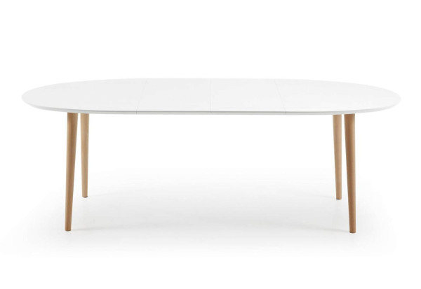 Раскладной обеденный стол La Forma OAKLAND 140 (220) x 90 Белый EC307L33-7