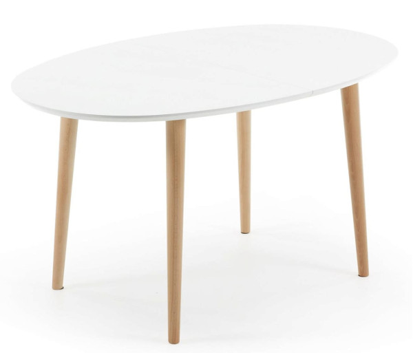 Раскладной обеденный стол La Forma OAKLAND 140 (220) x 90 Белый EC307L33-0